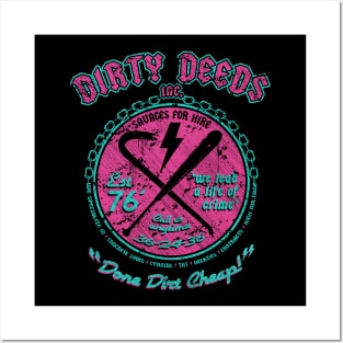 "DIRTY DEEDS" MIAMI Posters and Art